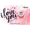 Eco-Postcard di auguri per San Valentino I love you - Viola del pensiero