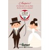 Eco-Postcard Auguri Matrimonio Partecipazioni Disegno - Nontiscordardime