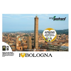 Eco-Postcard Turistica I Love Bologna con Realtà Aumentata