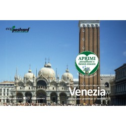 Eco-Postcard cartolina souvenir Piazza San Marco Venezia - Ipomea