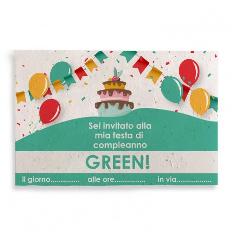 ECO-CARD cartolina piantabile con semi misti personalizzabile sul fronte