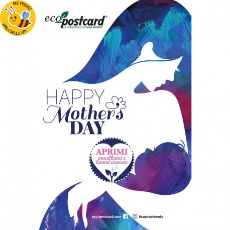 Eco-Postcard di Auguri per la Festa della Mamma - IPOMEA | Fronte