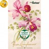 Eco-Postcard per Auguri Compleanno con fiori vintage