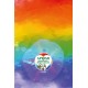 Eco-Postcard cartolina regalo arcobaleno LGBT ipomea