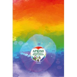 Eco-Postcard per la Pace Arcobaleno ad Acquerello Ipomea