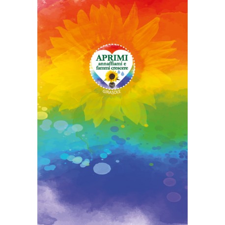 Eco-Postcard Arcobaleno ad Acquerello Girasole LGBT