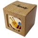 Eco-Woody cubo di legno con fiori amici delle api