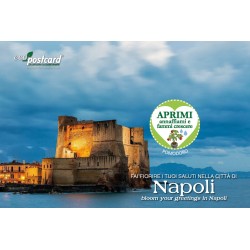 Eco-Postcard cartolina souvenir Golfo di Napoli - Pomodoro