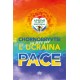Cartolina Arcobaleno con bandiera PACE PER UCRAINA e semi di Chornobryvtsi