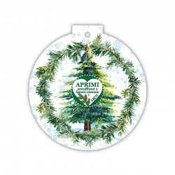 Eco-Decors natalizia con albero e ghirlanda - Abete
