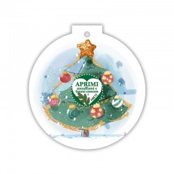 Eco-Decors natalizia con albero addobbato e decorazioni - Abete