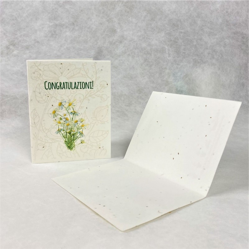 Fogli di carta piantabile Eco-Card neutri da stampare
