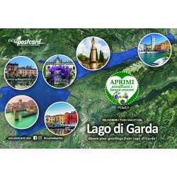 Eco-Postcard cartolina Lago di Garda - Ipomea