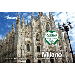 Eco-Postcard Turistica di Milano - Duomo