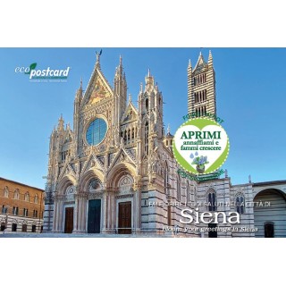 Eco-Postcard cartolina souvenir Siena
