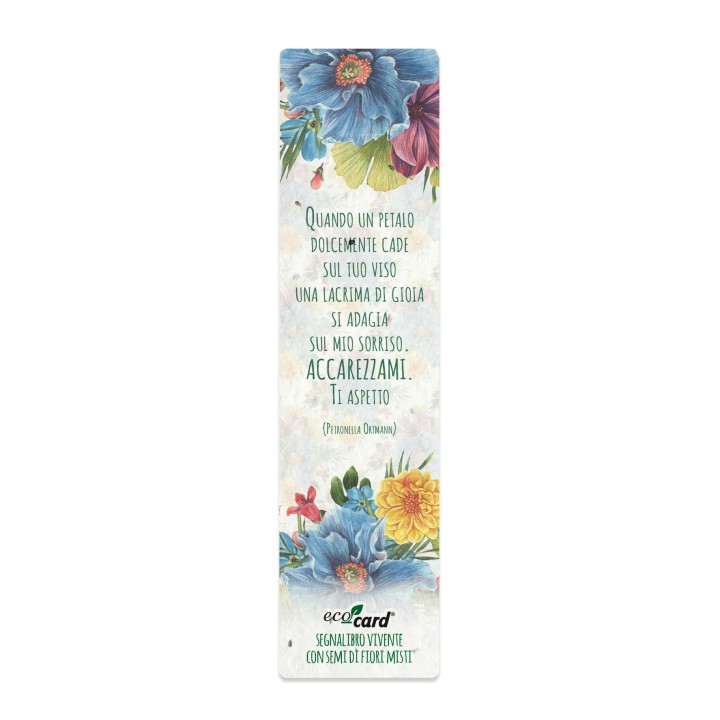ECO-CARD segnalibro che germoglia piantabile con semi di Fiori MISTi