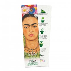ECO-CARD segnalibro piantabile serie ARTISTICI Frida Kahlo