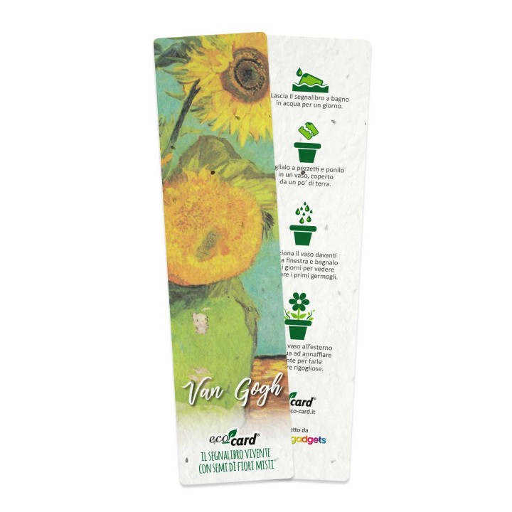 ECO-CARD segnalibro che germoglia piantabile con semi di Fiori Misti