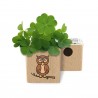 Eco-Woody - Cubo ecologico serie ANIMALI con semi di Quadrifoglio
