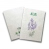 ECO-CARD Biglietto Pieghevole SERIE AUGURI in carta piantabile con semi di LAVANDA 10x14 cm