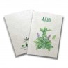 ECO-CARD Biglietto Pieghevole SERIE AUGURI in carta piantabile con semi di MENTA 10x14 cm