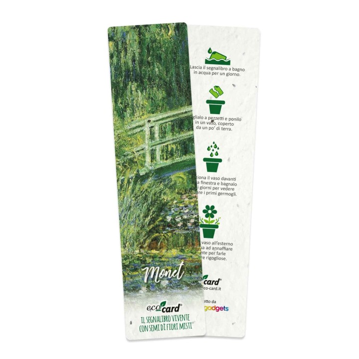 ECO-CARD 6 segnalibri piantabili assortiti serie ARTISTI