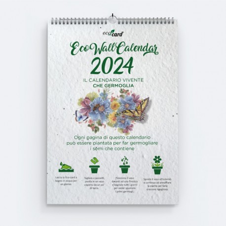 Calendario da tavolo in carta piantabile con semi Eco-Card