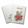 ECO-CARD Biglietto Pieghevole SERIE NATALE in carta piantabile con semi di FIORI MISTI 10x14 cm