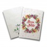 ECO-CARD Biglietto Pieghevole SERIE NATALE in carta piantabile con semi di FIORI MISTI 10x14 cm