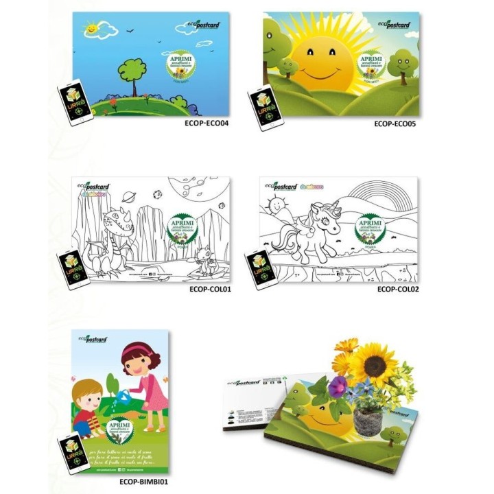 Eco-postcard Collezione Bambini