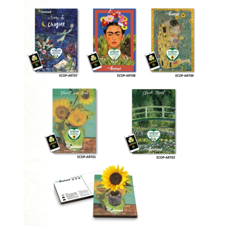 Espositore Eco-postcard - Collezione Artistiche