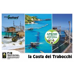 Eco-Postcard cartolina souvenir Costa dei Trabocchi