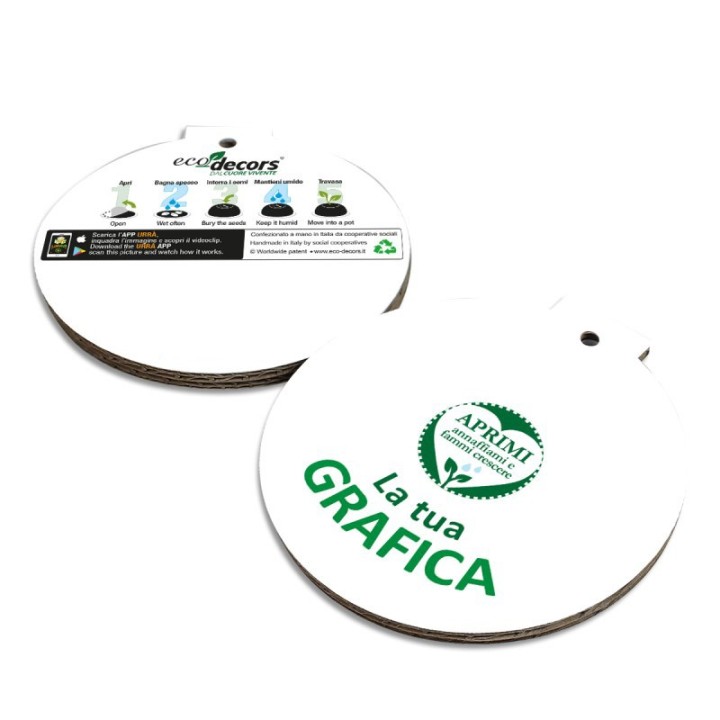 Eco-Decors pallina personalizzata con la tua grafica