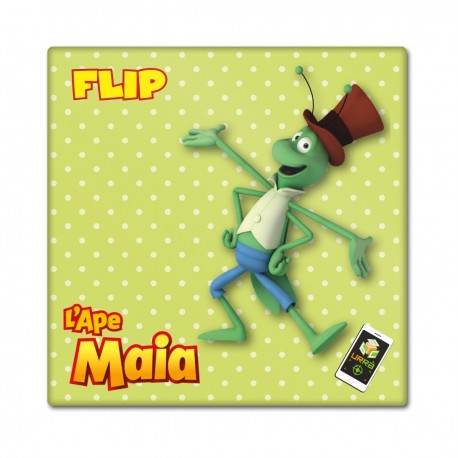 Calamita con grillo Flip che si anima con un cartone animato dell’Ape Maia in realtà aumentata