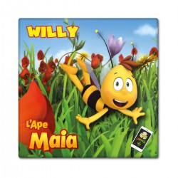 Calamita per frigo con Willy animata con cartone animato dell’Ape Maia in realtà aumentata