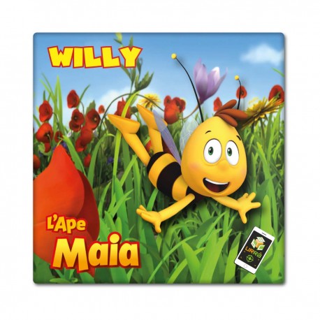 Calamita per frigo con Willy animata con cartone animato dell’Ape Maia in realtà aumentata