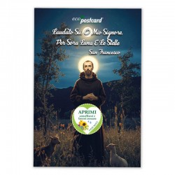 EcoPostcard San Francesco – “Sora Luna e le Stelle” | Cartolina piantabile con canto AR