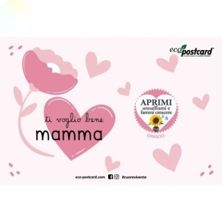 Eco-Postcard Auguri Festa della Donna Cuori
