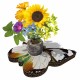 Eco-Decors Farfalla Illustrata – Decorazione piantabile con semi di fiori per api e farfalle