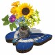 Eco-Decors Farfalla Illustrata – Decorazione piantabile con semi di fiori per api e farfalle