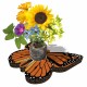 Eco-Decors Farfalla Illustrata – Decorazione piantabile con semi di fiori per api e farfalle