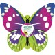 Eco-Decors Farfalla Illustrata – Decorazione piantabile con semi di fiori per api e farfalle