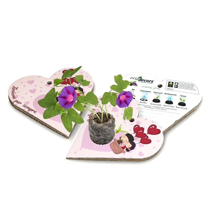 Eco-Decors Biglietto d’auguri ecologico Innamorati – Ipomea