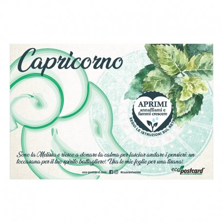 Eco-Postcard zodiaco Capricorno - melissa