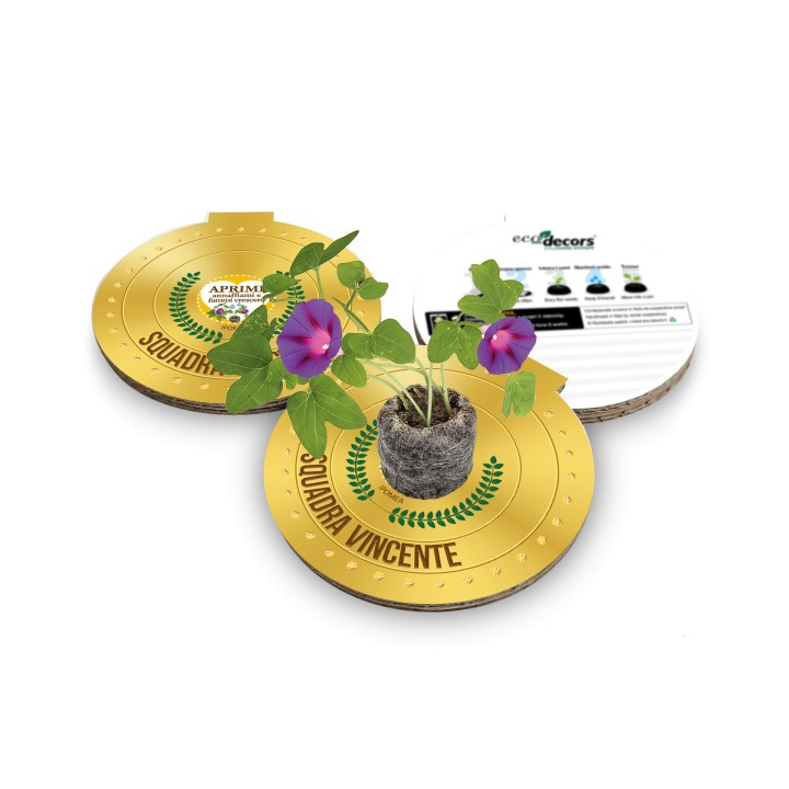Eco-Decors Medaglia ecologica vivente “Squadra vincente” (Ipomea)
