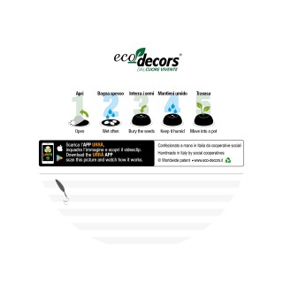 Eco-Decors Medaglia ecologica vivente “Squadra vincente” (Ipomea)