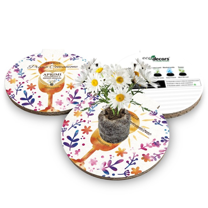 Eco-Decors Bomboniera ecologica Prima Comunione Pallina - Margherita